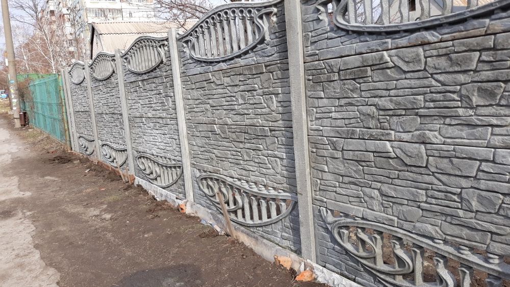 Еврозабор,забор бетонный
