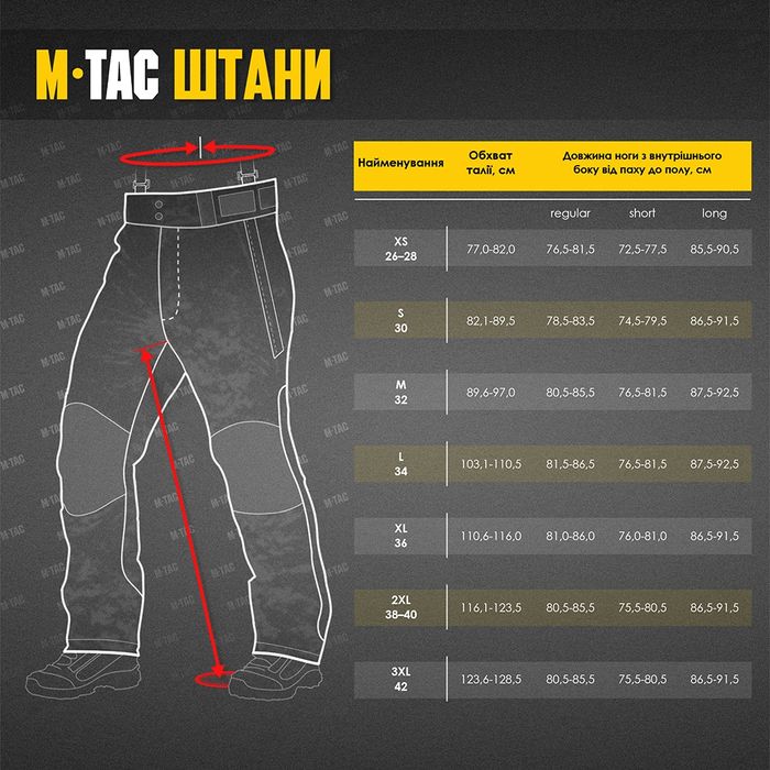 Штани зимові M-Tac Alpha Pro Primaloft MC XL/L