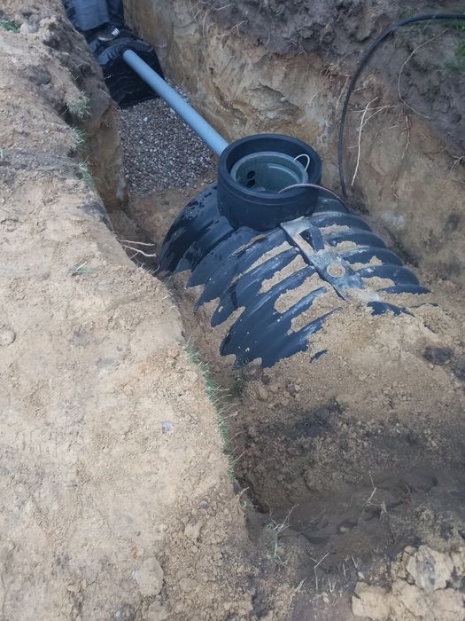 usługi minikoparką,przyłącza wod.-kan.