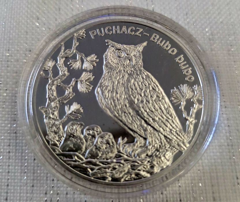 Srebrna moneta 20 zł PUCHACZ
