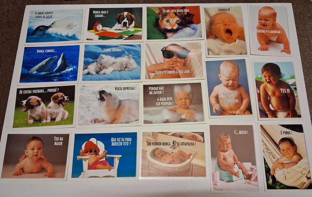 Postais ilustrados anos 80/90