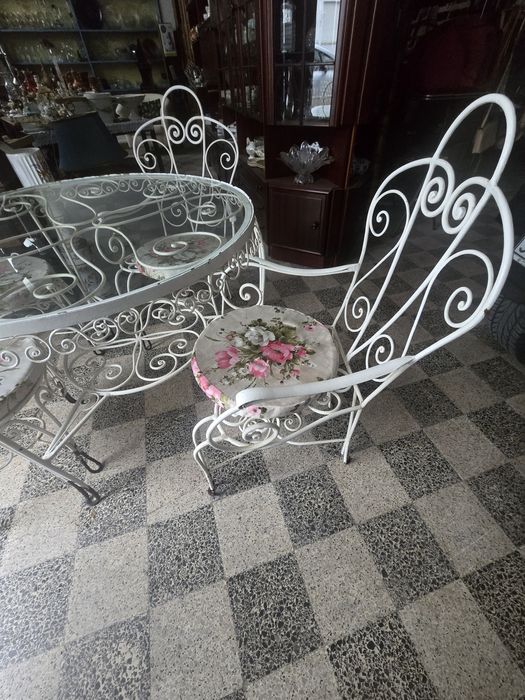 Mesa de jardim ferro