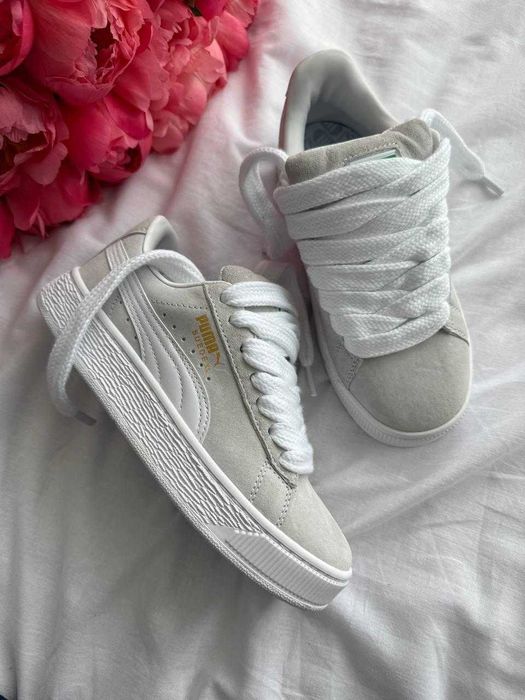 !SALE! Puma Suede XL Light Grey 36 37 38 39 40 41 пума суеде хл