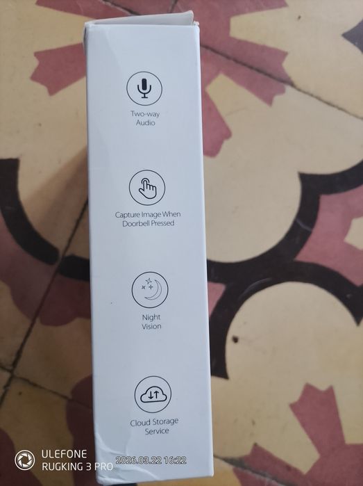 Campainha de porta com câmera