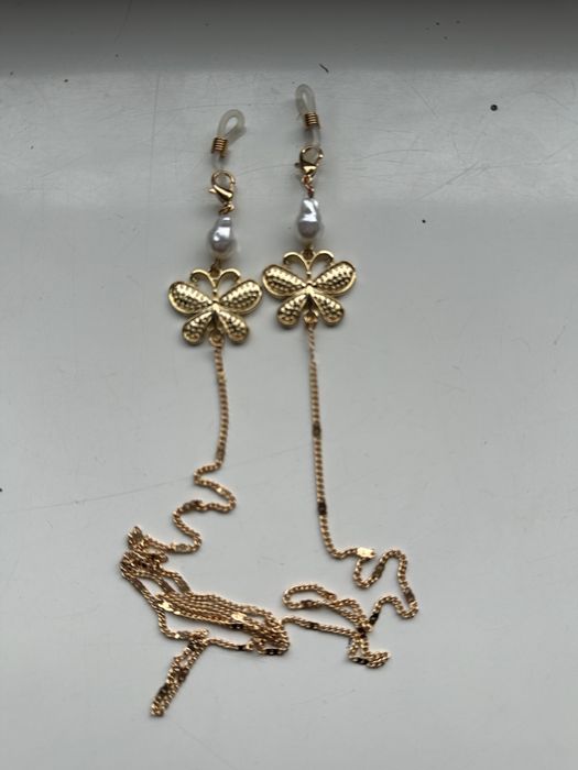 Łańcuszek do okularów motyle