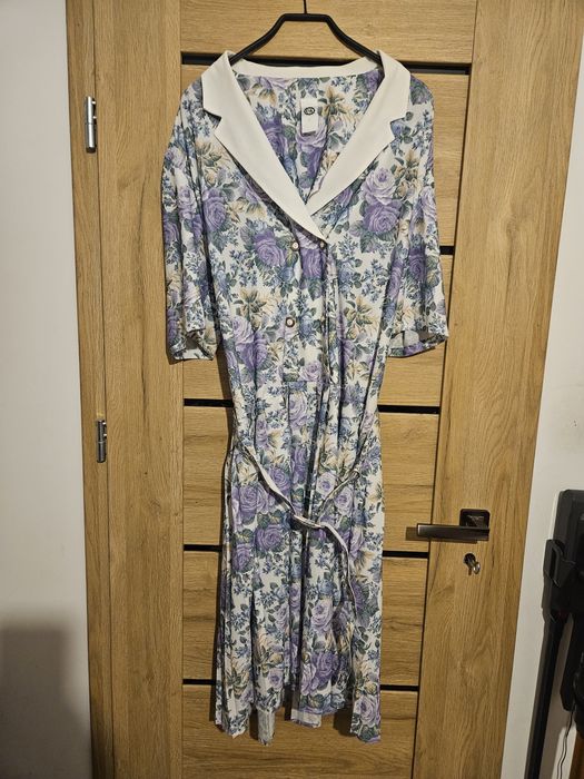 Piękna sukienka Vintage C&A. Rozmiar 52.