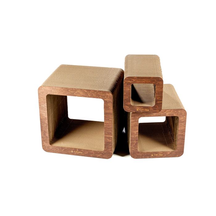 Кігтеточки, дряпки, когтеточки будиночки для котів “Бохо” Коричневий