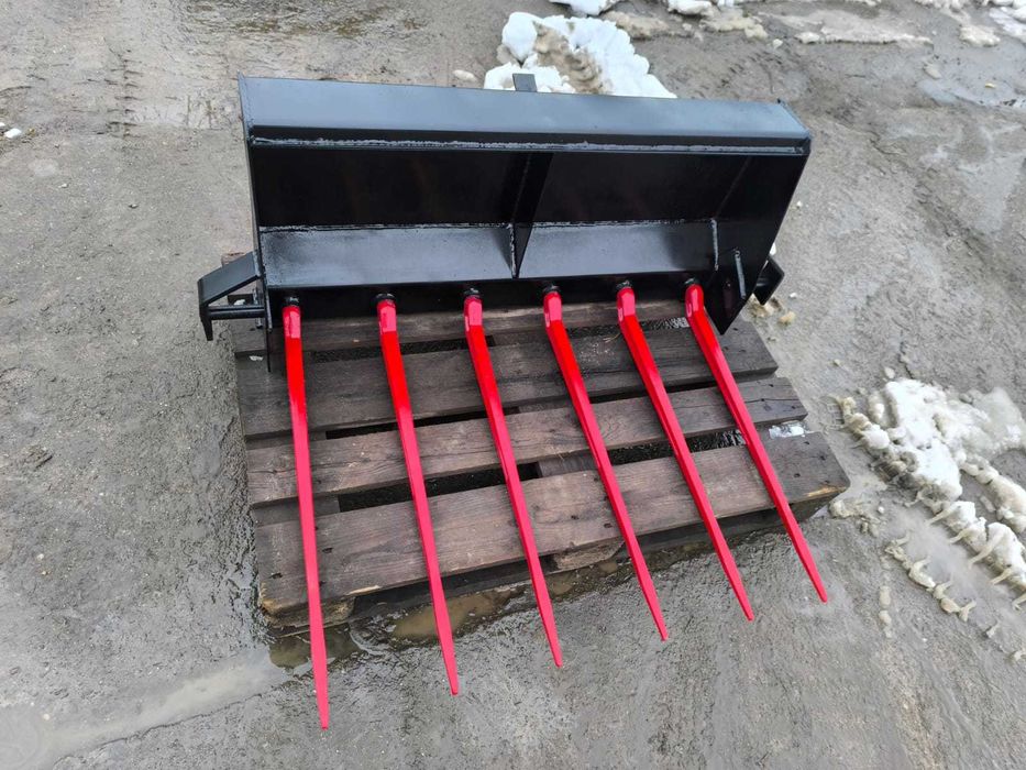 Widły do obornika 104 cm LINKA stary typ zęby kute / euro sms tłok