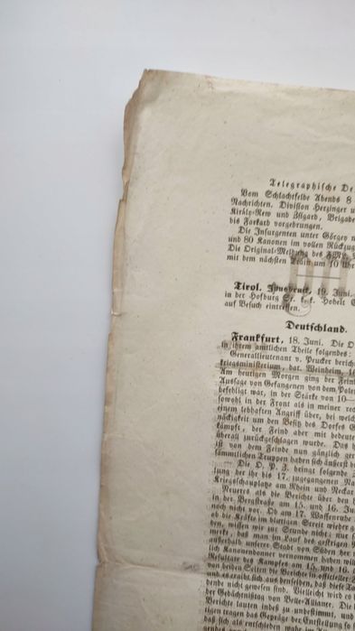 Wiener Zeitung 148 1849 po niemiecku