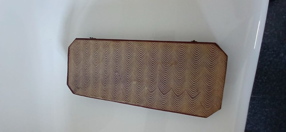 Conjunto em prata faca e garfo para trinchar