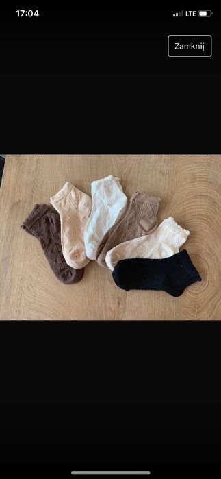 Azurkowe damskie Skarpetki r 33-35