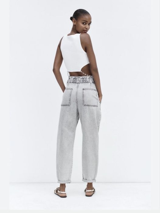 Джинсы Zara серые
