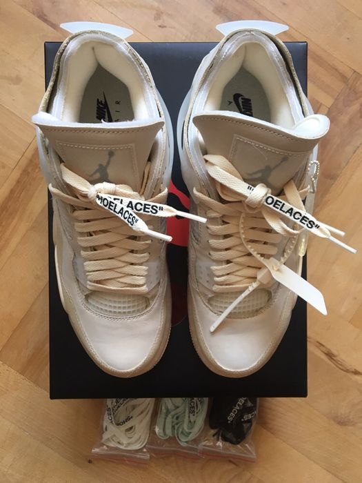 NIKE AIR JORDAN 4 RETRO SP X OFF WHITE rozm. 44.5 (CV9388 - 100)