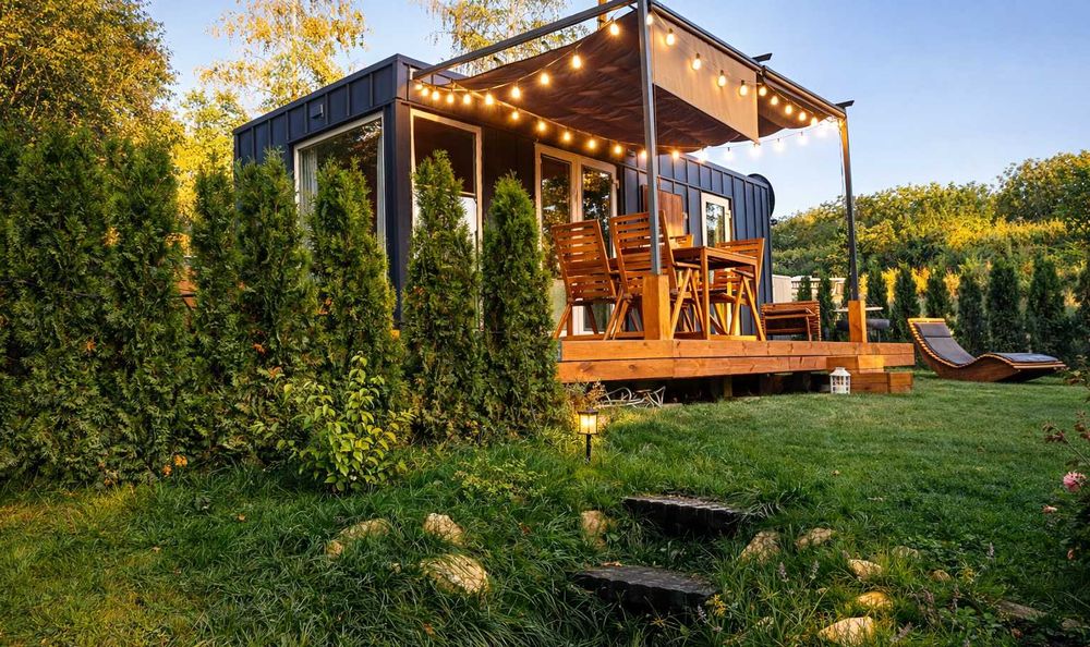 Domki nad Wisłą Tiny House  – prywatna balia, taras, grill