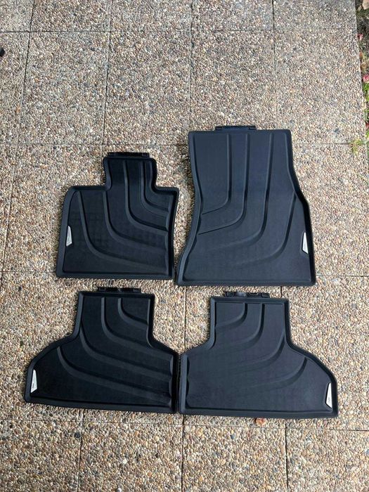 Tapetes originais BMW X5 F15 borracha - conjunto completo 4 peças