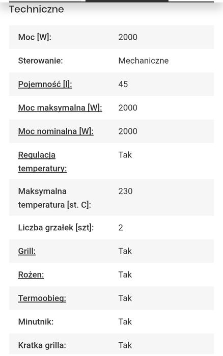 Piekarnik MPM MPE 07/T