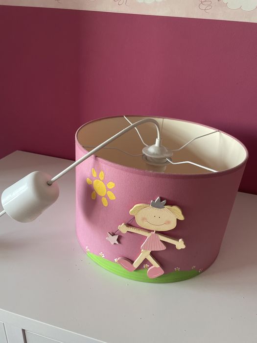 Conjunto moldura abajures e tela artesanato