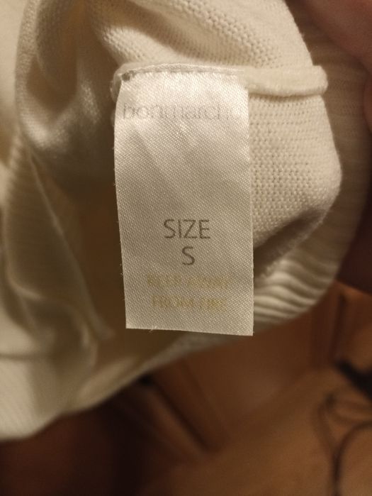 Sweter damski biały rozpinany r. S