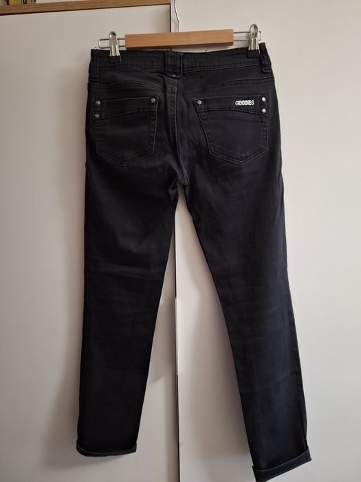 Spodnie czarne rurki dżinsy jeansy