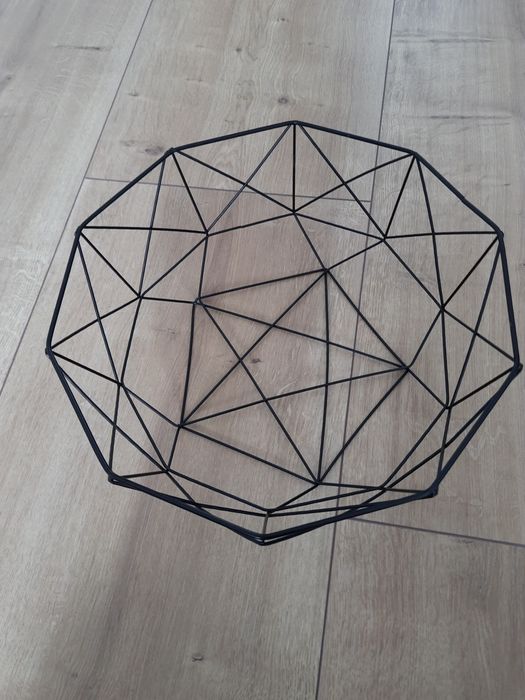 Koszyk metalowy czarny