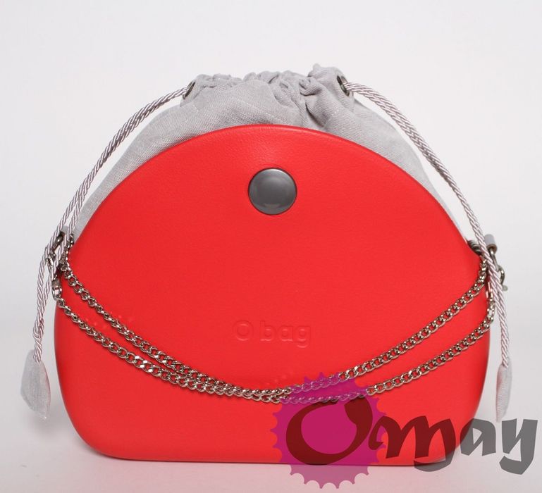organizer OBAG MOON LIGHT Komin Welur szary jasny 2 kieszenie OMAY