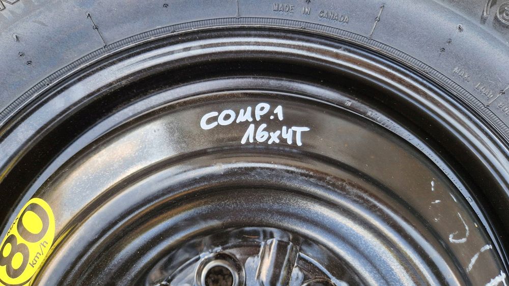 jeep compass 1 i lift 11-16 koło zapasowe dojazdowe 16 goodyear