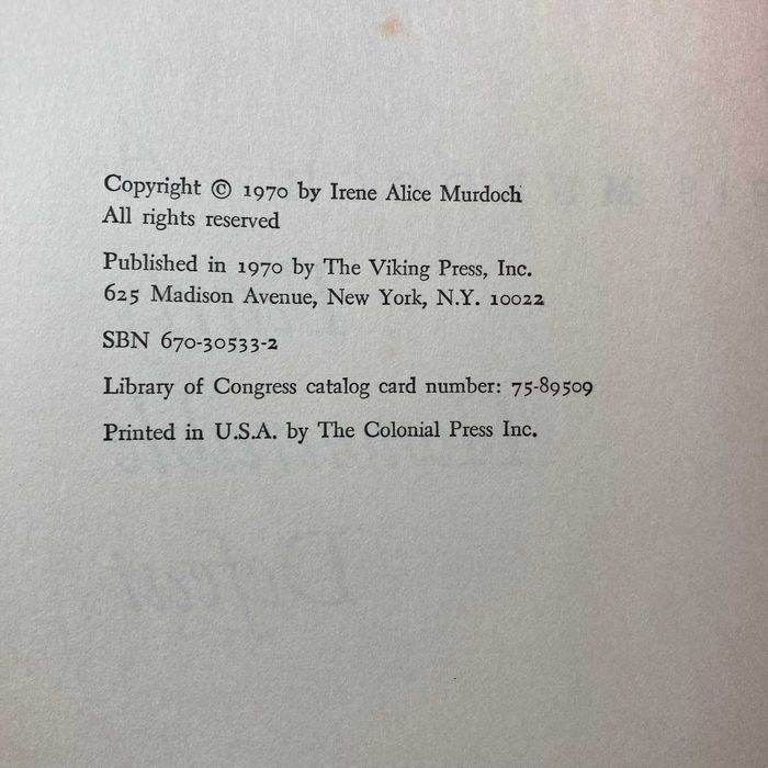 A Fairly Honourable Defeat (1st. edition) - Iris Murdoch
