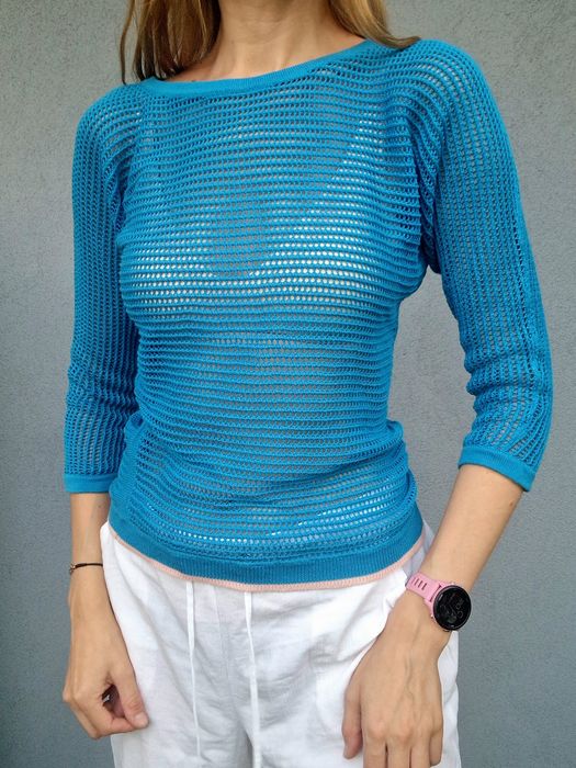 Bluzka na plażę Jackpot siateczkowa bluzka rozmiar M