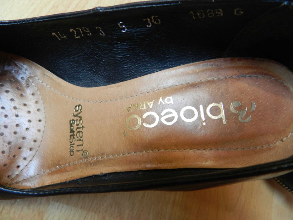 Buty szpilki skórzane