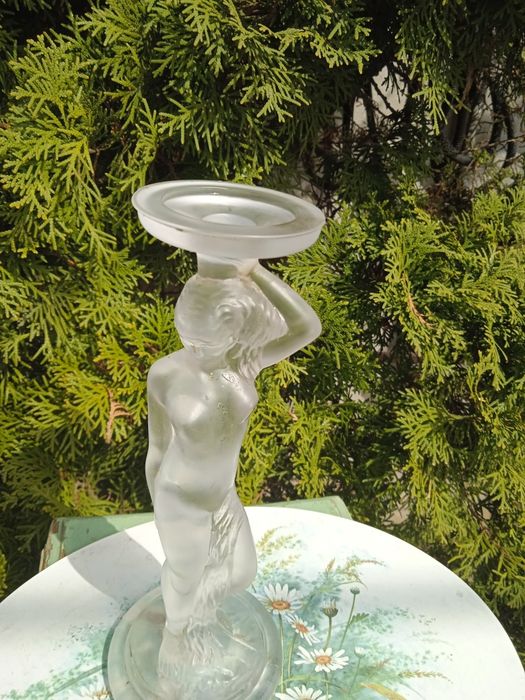 Подсвечник Гусь хрустальный завод