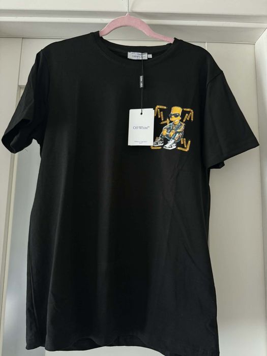 T-shirt Off White roz M/L Simson premium