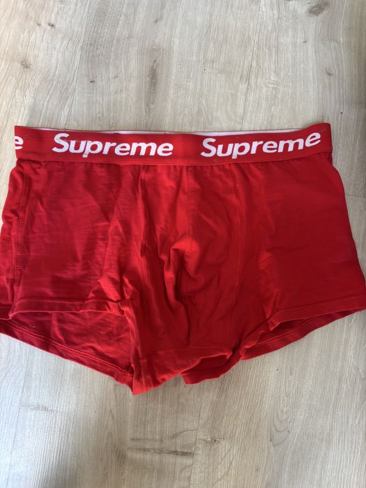Bokserki spodenki supreme czerwone
