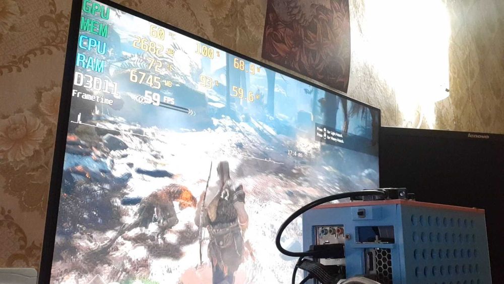 Компактний Mini-ITX ПК i7-2600, 16GB RAM, GTX 1050 Ti 4GB, SSD 400GB