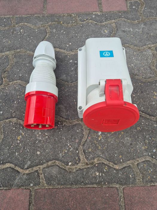 Wtyczka i gniazdo siłowe Walther 63A