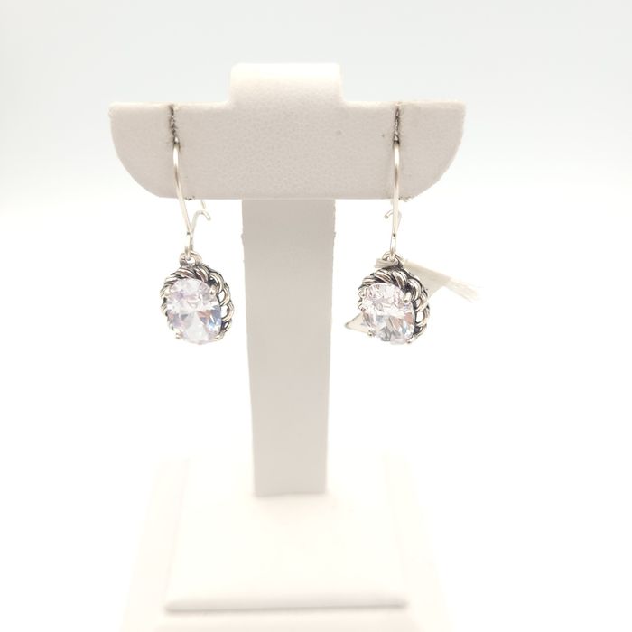 Srebrne kolczyki pr.925 cyrkonie nowe