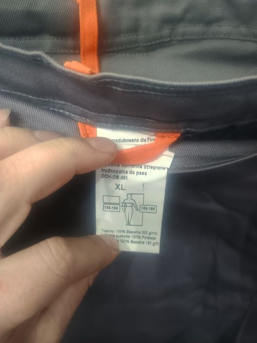 Nowe spodnie robocze ocieplane spawalnicze XL