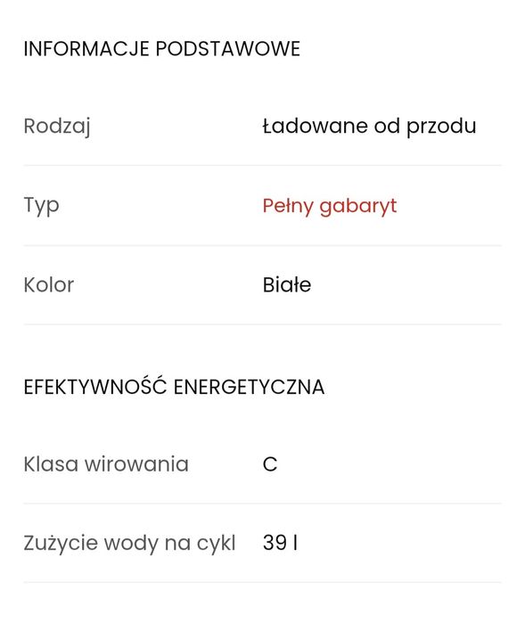 Pralka Beko 45cm