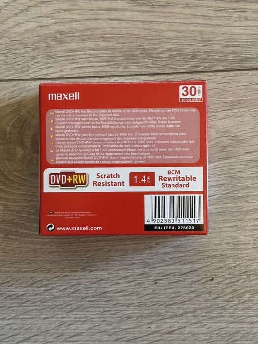 Maxell płyty DVD+RW 1.4 GB 8cm
