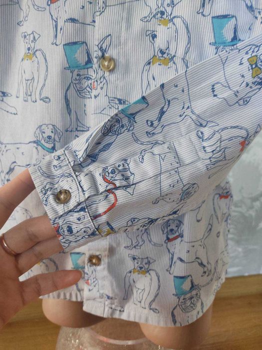 Рубашка сорочка в собачках на 5-6 років