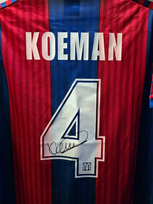 Ronald KOEMAN koszulka z oryginalnym autografem Barcelona 1989/1992