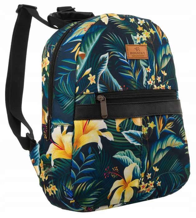 wzorzysty, miejski plecak damski - rovicky