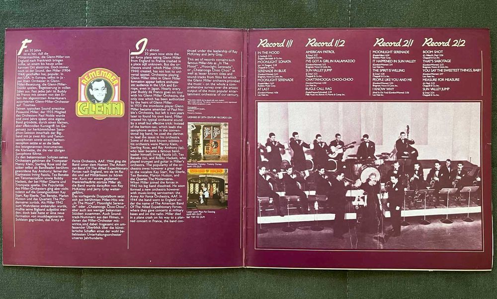 Glenn Miller 2LP NM Philips платівка