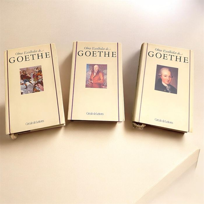 As obras escolhidas de Goethe 3 volumes