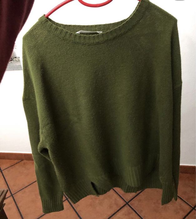 Blusa de malha verde