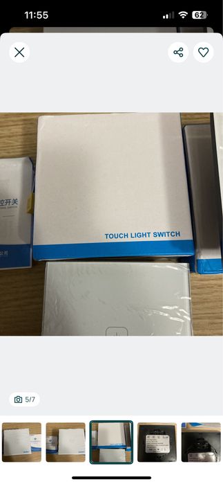 Interruptor táctil touch light switch Bonda - Novo