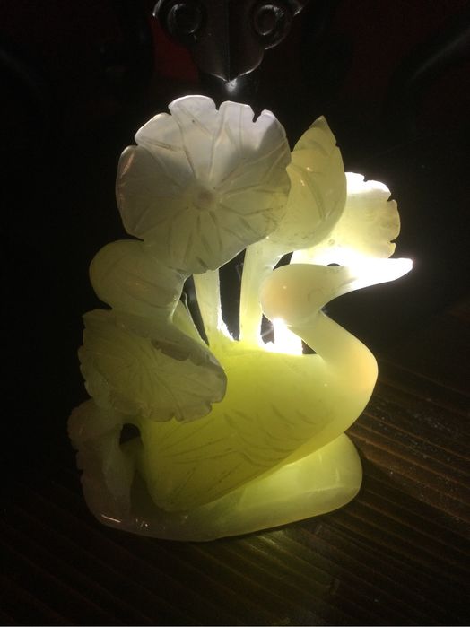 Escultura Chinesa jade Branco Imperial 12 cm séc XIX China