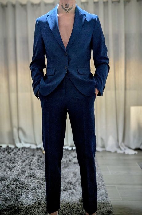 Fato  zara  azul