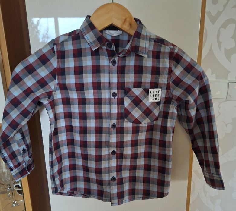 Koszule chłopięce 104cm 4lata w kratkę Rebal/ Coccodrillo - classic smart casual