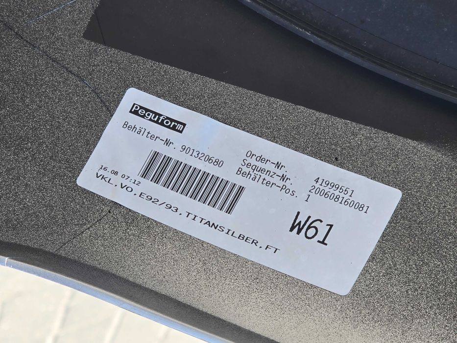 BMW 3 E92 E93 Zderzak Przód 354/7 TITANSILBER Coupe Cabrio