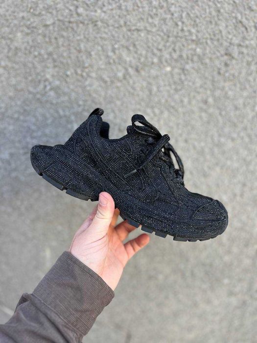 !SALE! Balenciaga 3XL Swarovski Triple Black 36 37 38 39 40 41 42